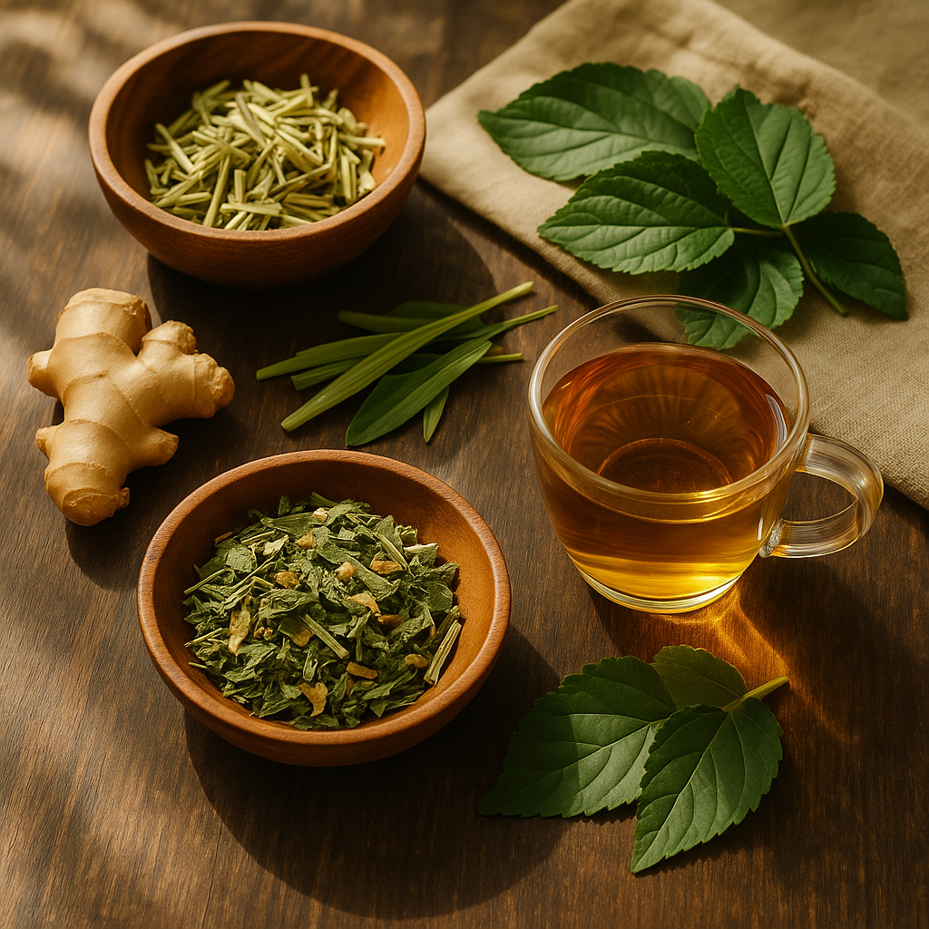 レモングラス　マルベリー　ダンディーリーフ