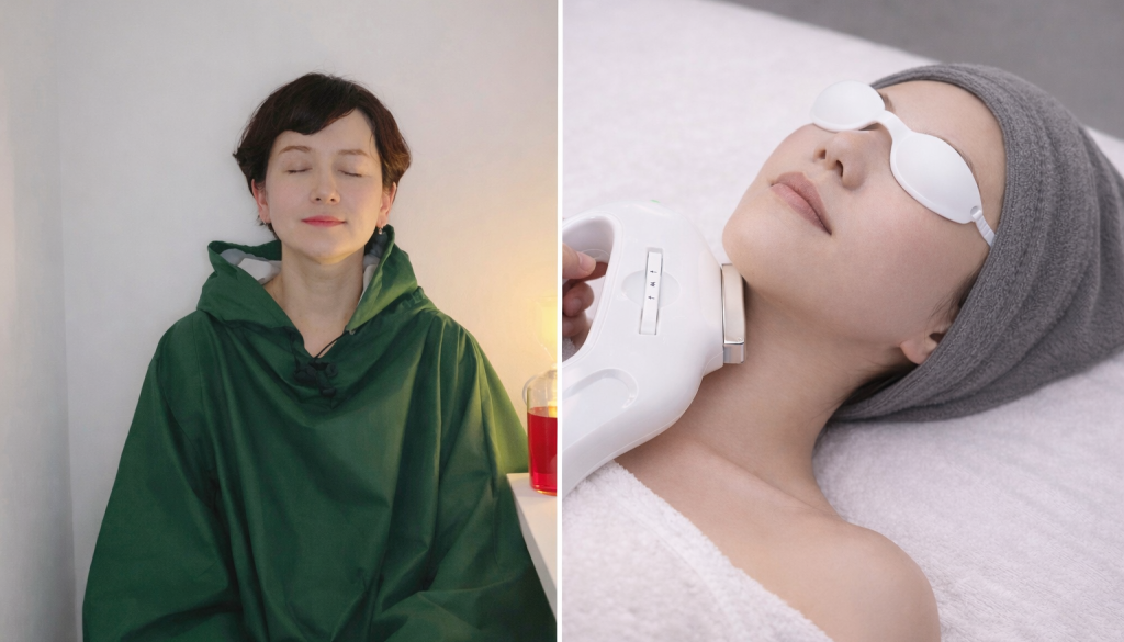 ハーブ蒸し&光フェイシャル